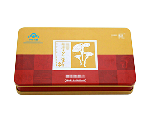 厂家直销中药灵芝粉铁盒_中药粉铁盒包装定制